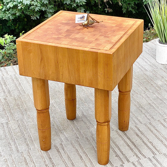 Vintage Wooden Butcher Block