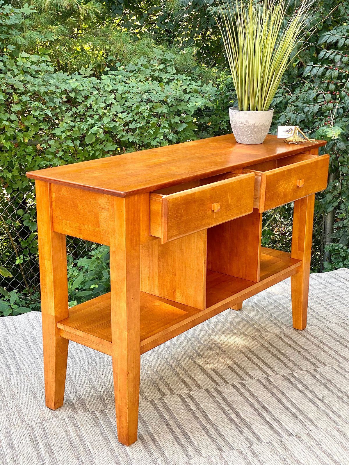 Nice Solid Wood Hallway Sofa Table Credenza