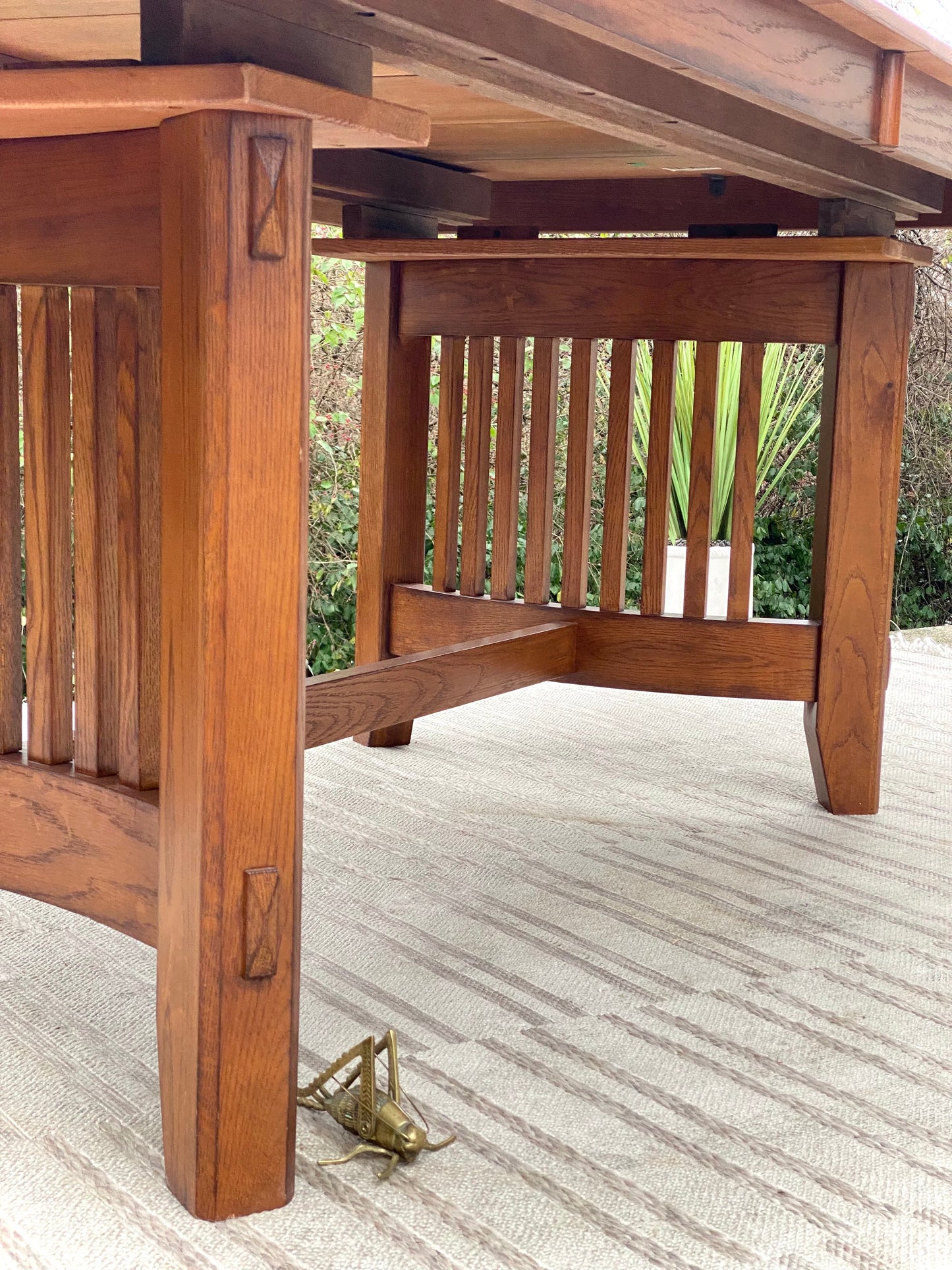 Beautiful Arts & Crafts Style Wooden Dining Table