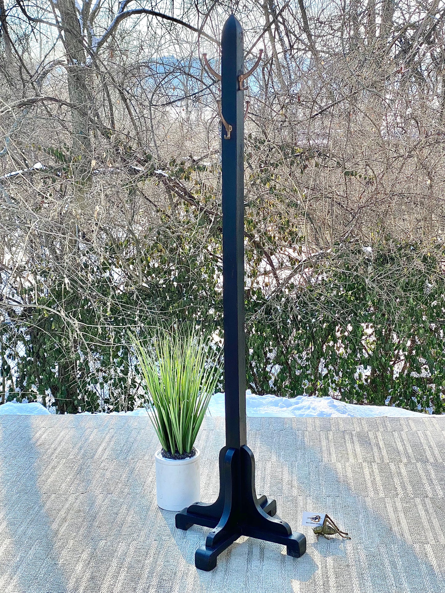 Vintage Hall Tree Coat Rack