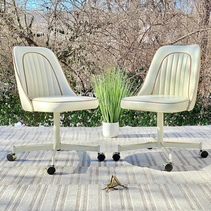 Pair of Vintage Vinyl Chairs