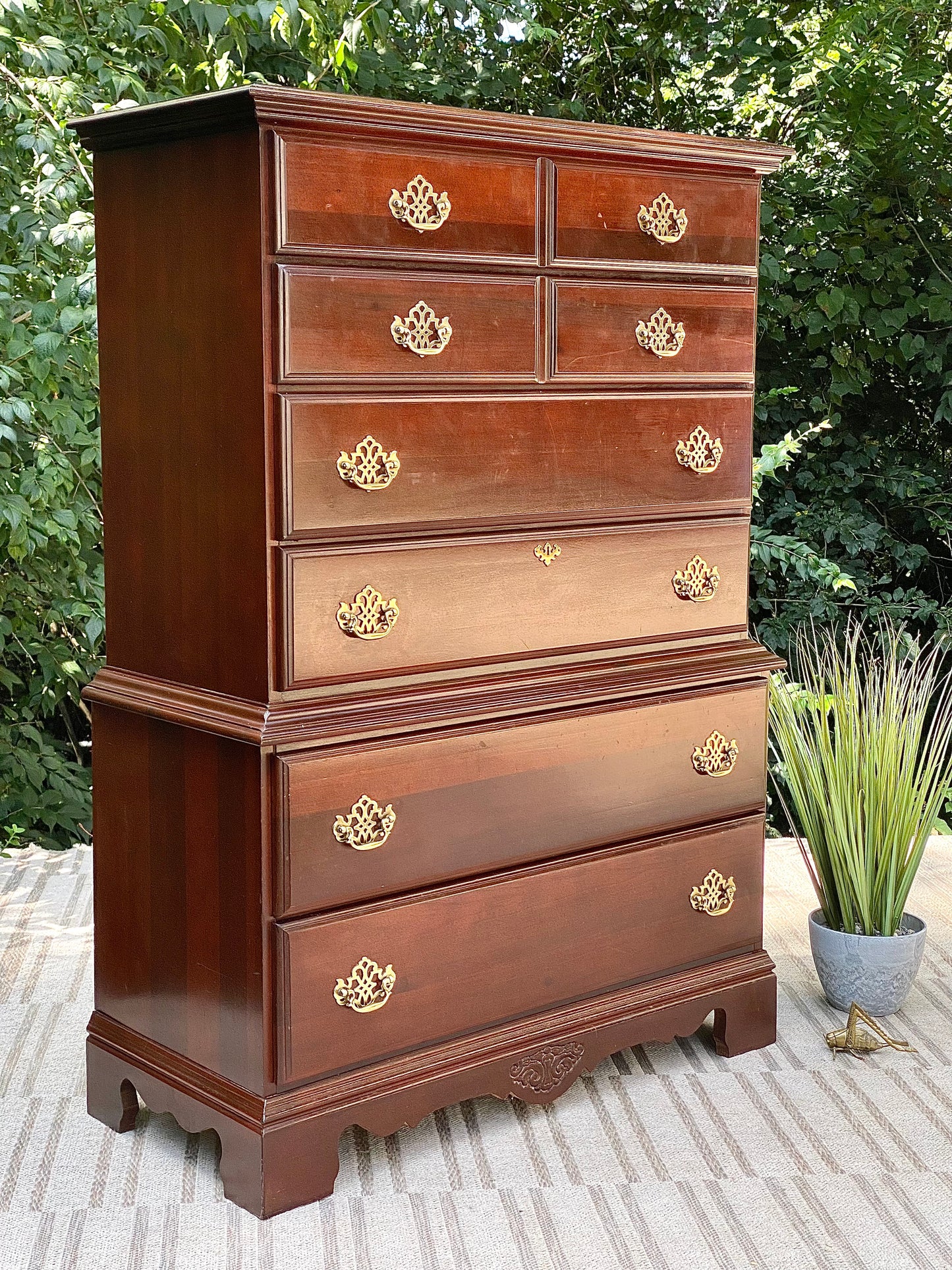 Vintage Kincaid 6 Drawer Highboy Dresser