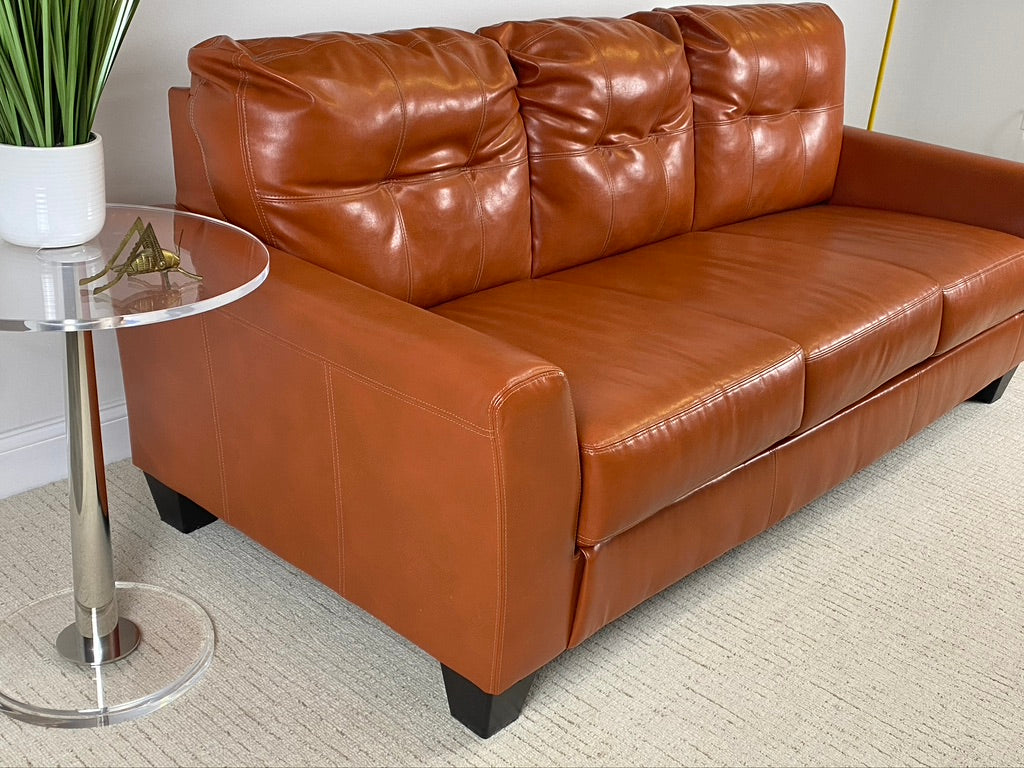 Ashley Furniture Orange Paulie Durablend Sofa