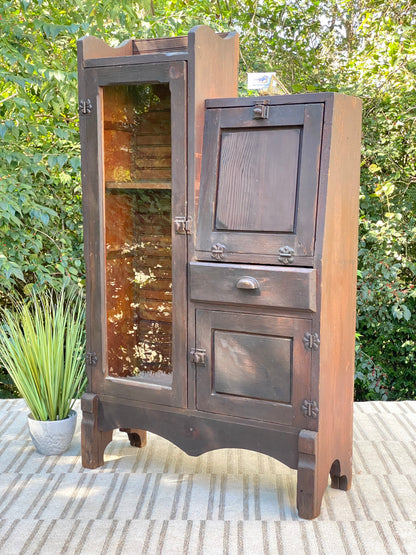 Vintage Wooden Display Cabinet