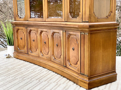 Vintage Unique Furniture Lighted Hutch