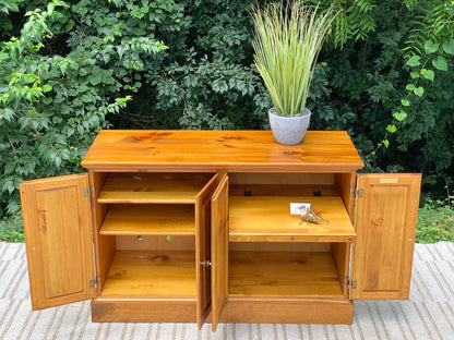 Nice Handmade Solid Pine Buffet Credenza