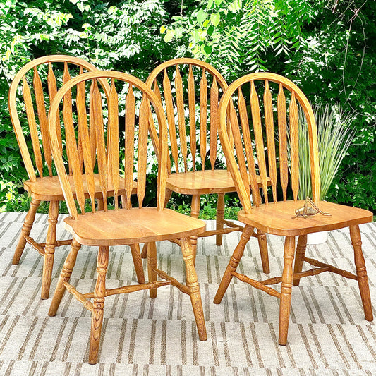 Nice Set of 4 Wood Chairs
