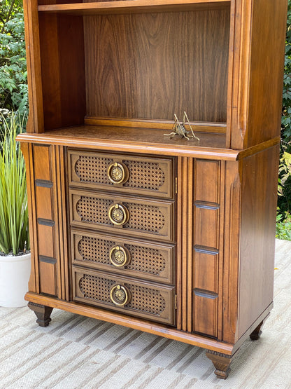 Vintage Mersman Bookshelf Wall Cabinet