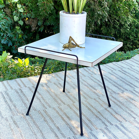 Vintage MCM Laminate Side Table
