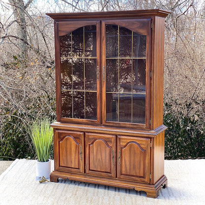 Vintage Wooden Display Hutch by American Drew