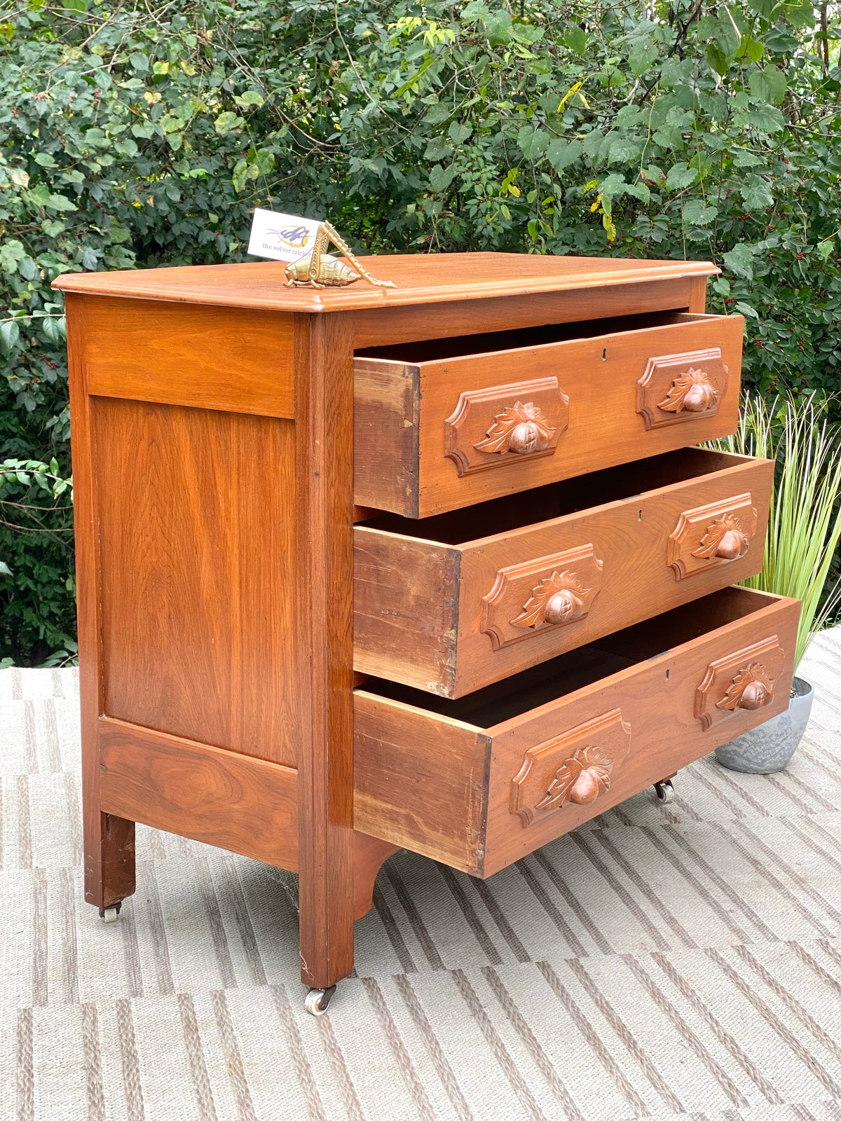 Vintage Pine 3 Drawer Dresser