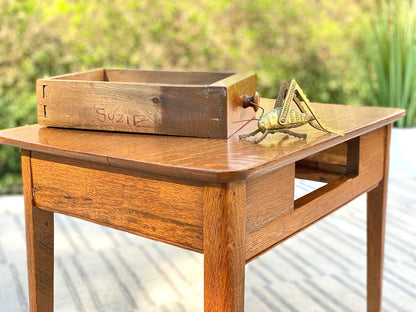 Small Vintage Oak Side Table