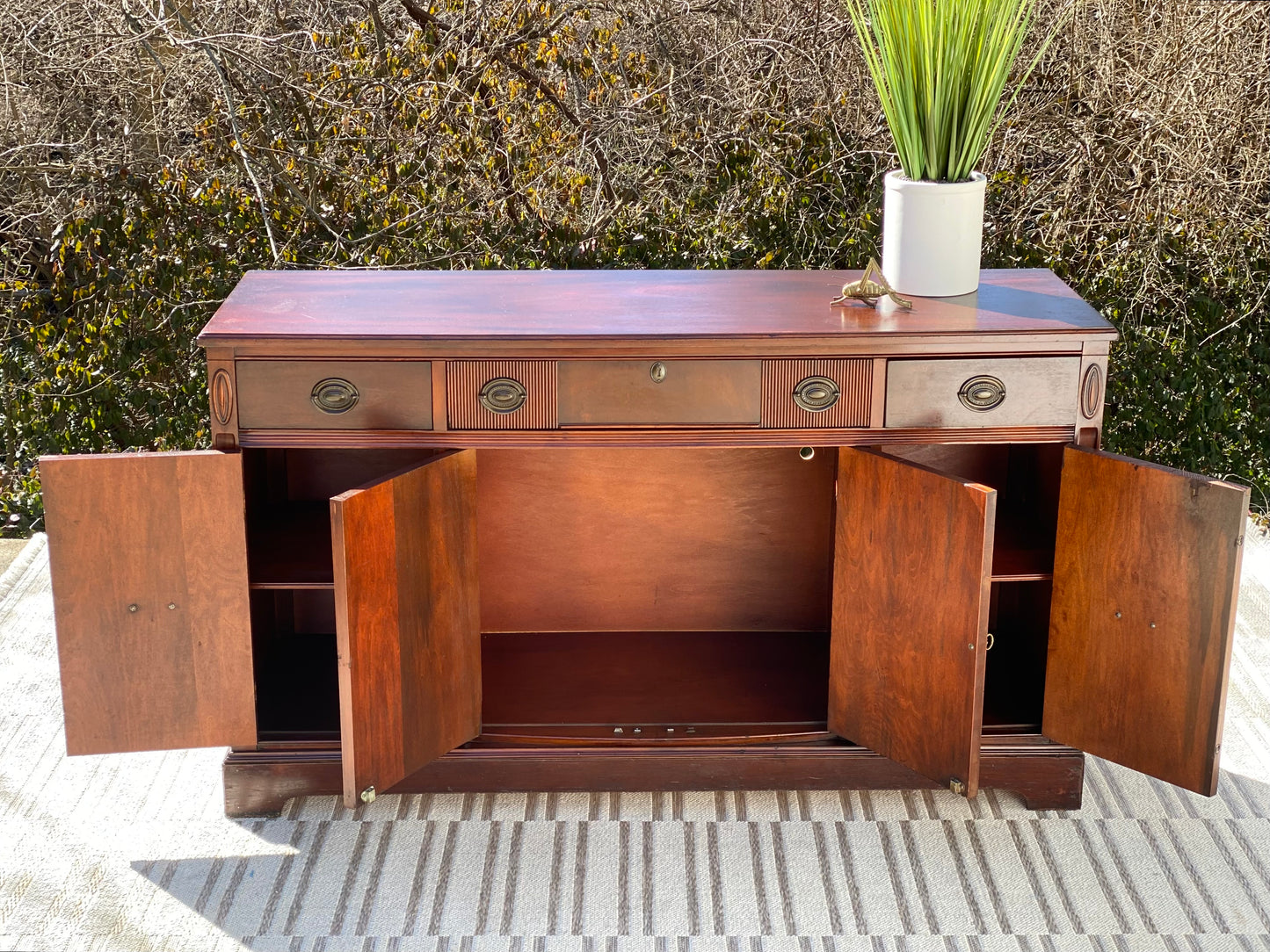 Vintage Mahogany Sideboard Buffet