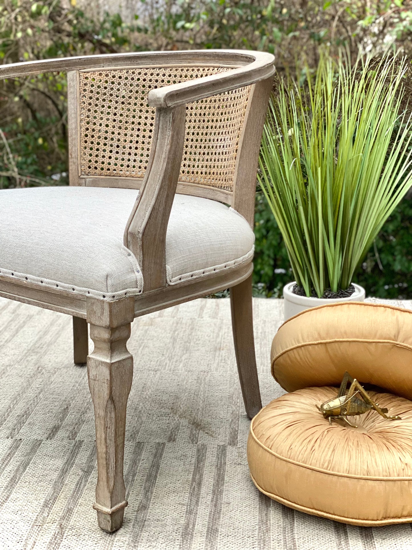 Tommy Hilfiger Cane Back Accent Chair