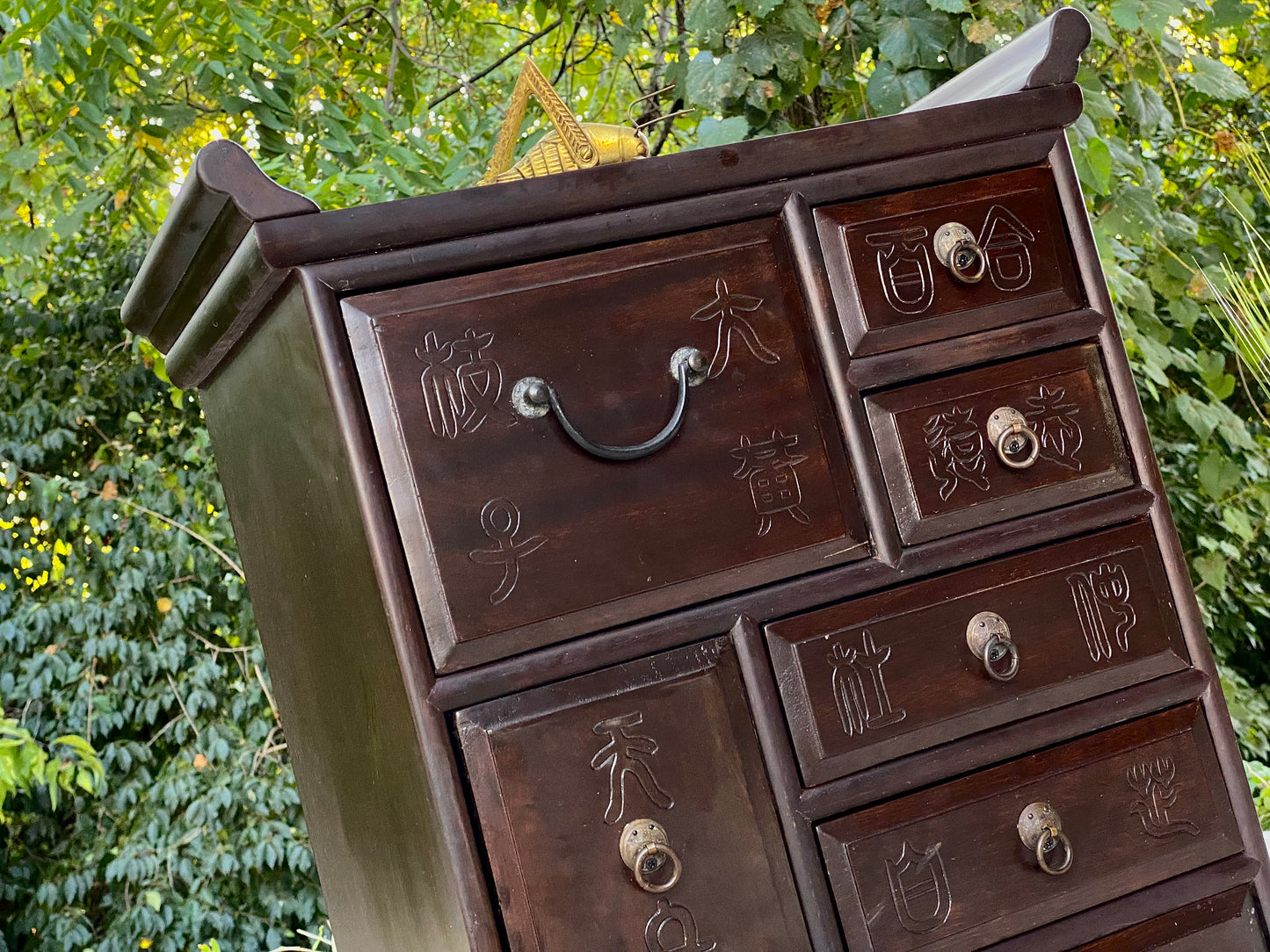 Korean Wooden Accent Cabinet