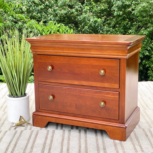 Wooden Stanley 2 Drawer Nightstand