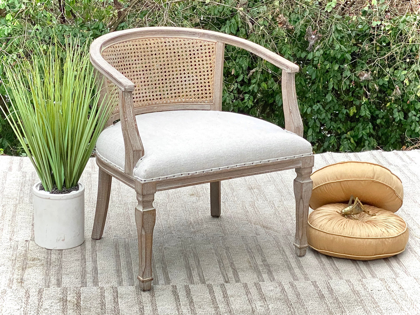 Tommy Hilfiger Cane Back Accent Chair