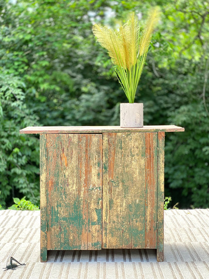 Vintage Rustic Painted Cabinet