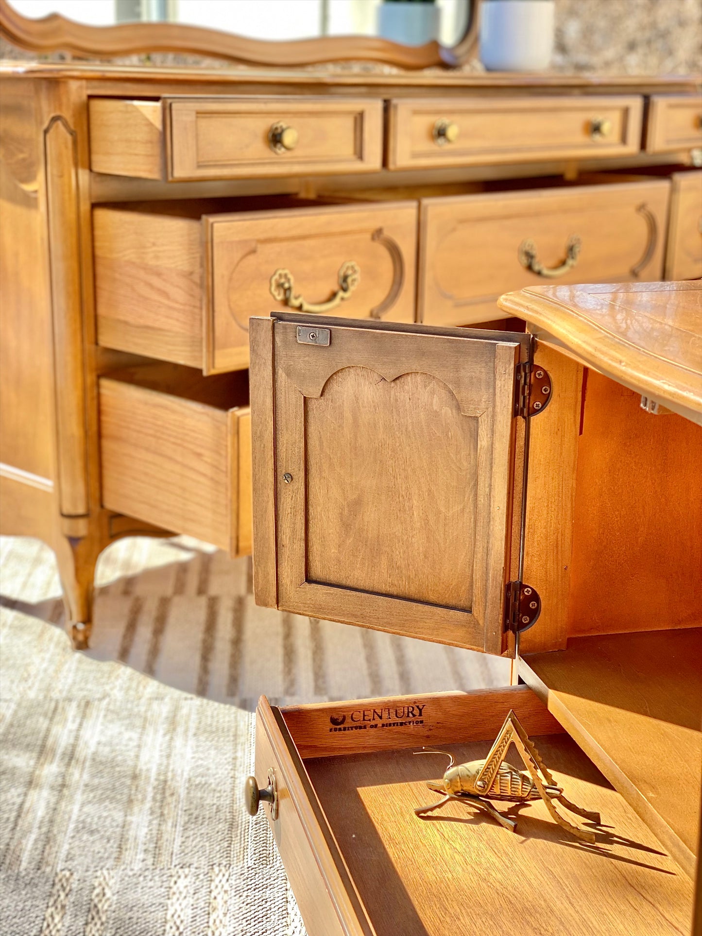 Vintage Lowboy Dresser & Nightstand