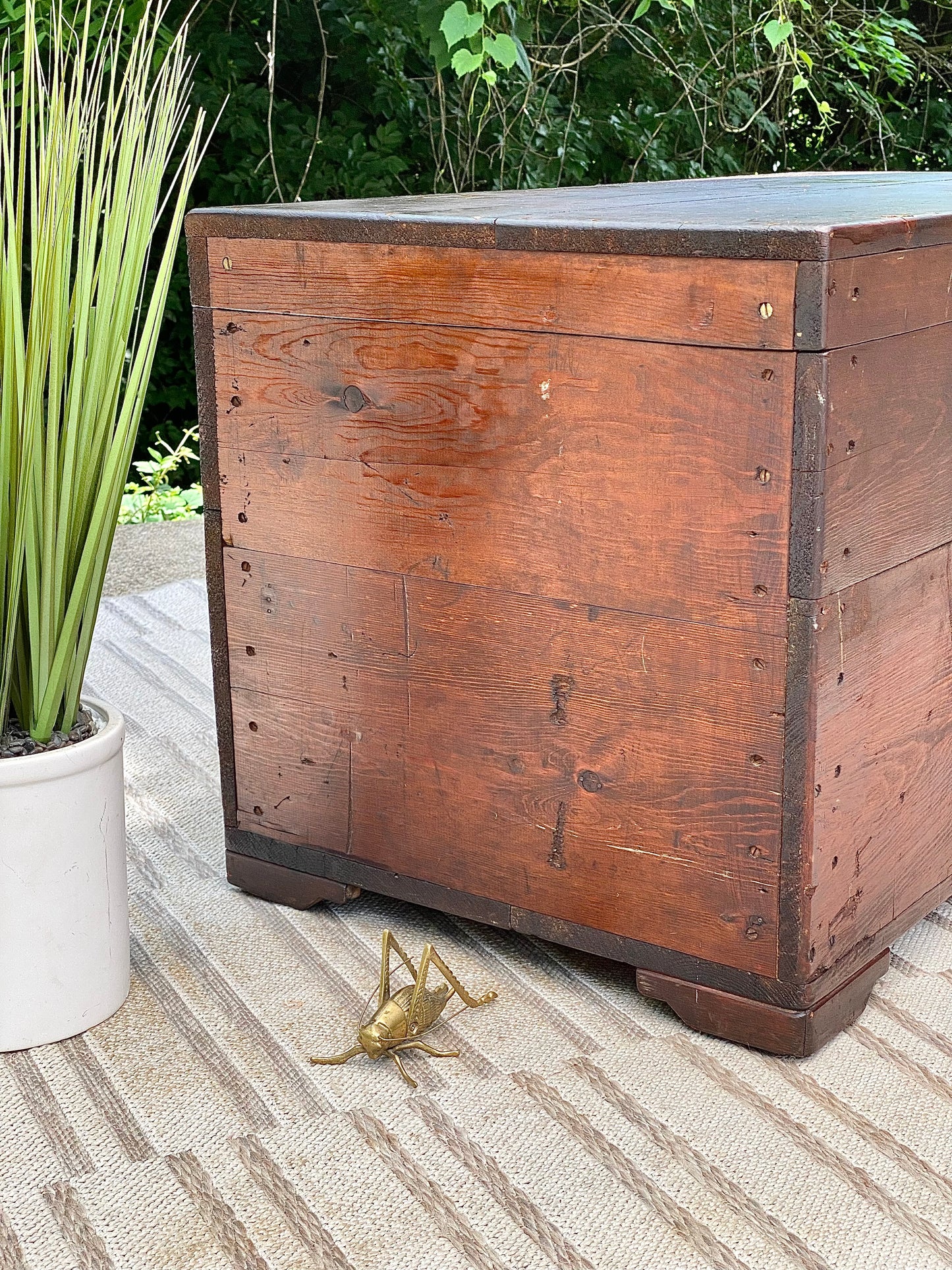 Vintage Pine Storage Truck