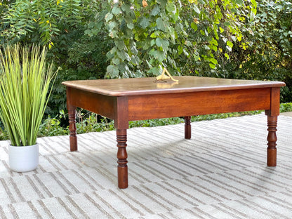 Vintage Farmhouse Wood Coffee Table