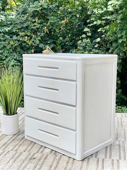 Vintage MCM White 4 Drawer Dresser
