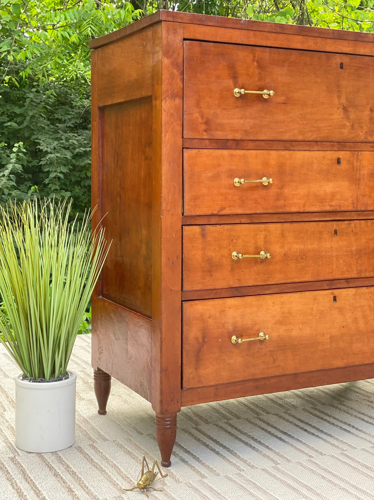 Vintage Solid Cherry 4 Drawer Dresser