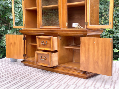 Vintage Wooden Display Hutch