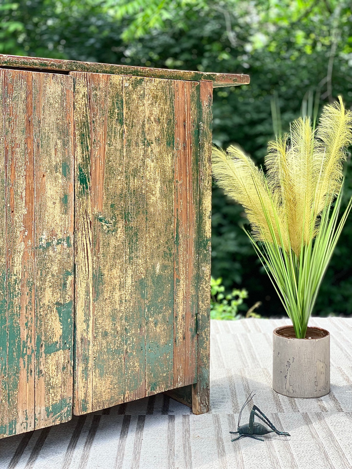 Vintage Rustic Painted Cabinet