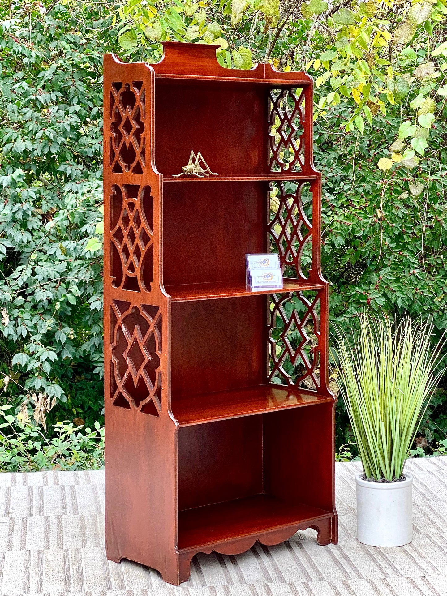 Vintage Wooden Butler Display Rack