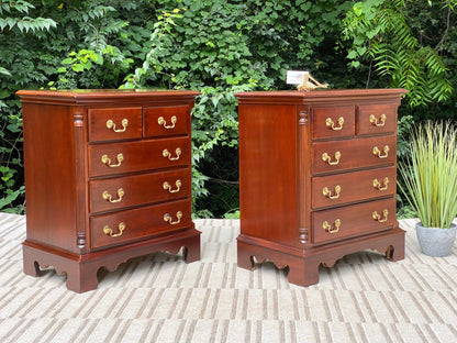 Beautiful Pair of Wooden Lexington Nightstands