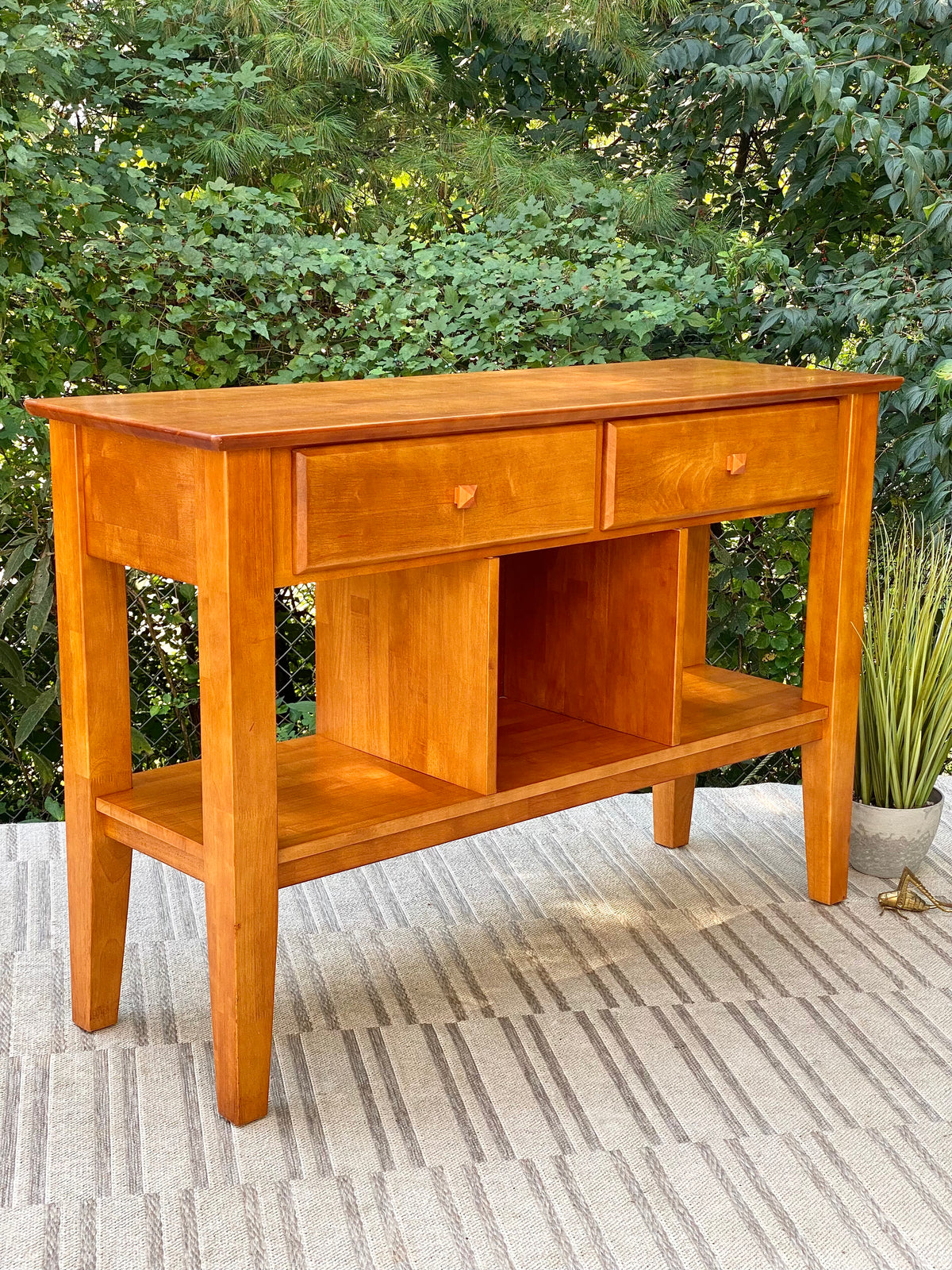 Nice Solid Wood Hallway Sofa Table Credenza