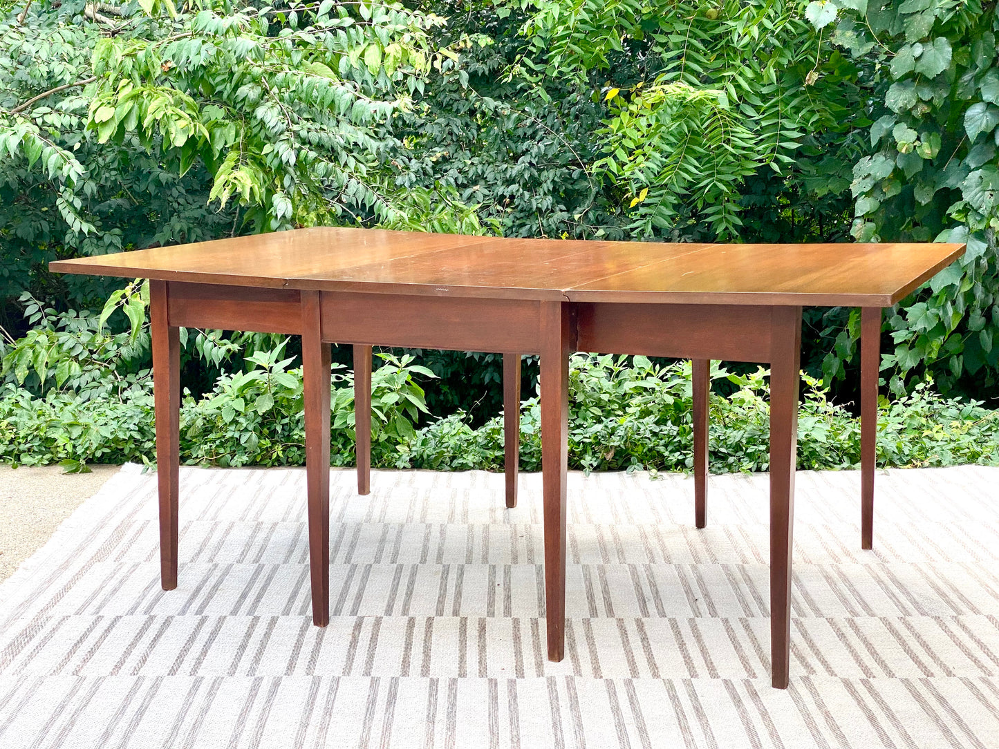 Retro MCM Solid Mahogany Dining Table