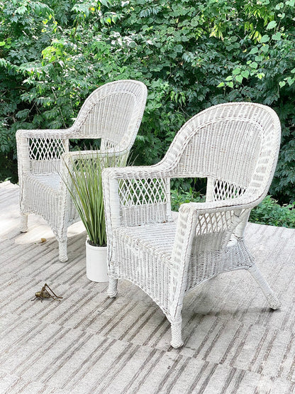 Vintage Pair of Wicker Chairs