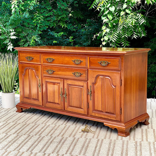 Vintage Taylor Jamestown Cherry Sideboard Buffet
