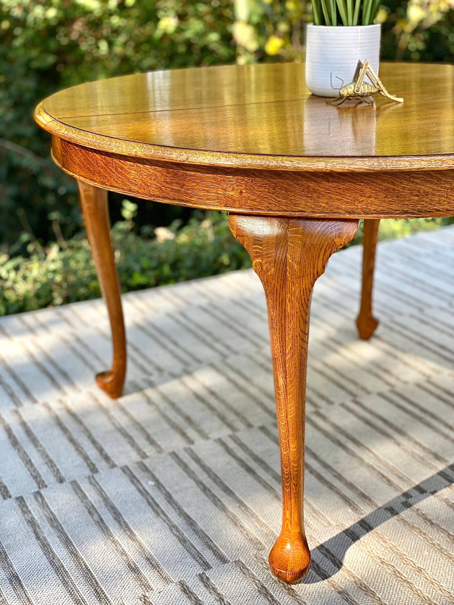 Vintage Round Oak Table