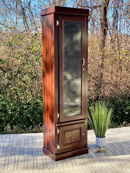 Vintage Wooden Glass Gun Cabinet