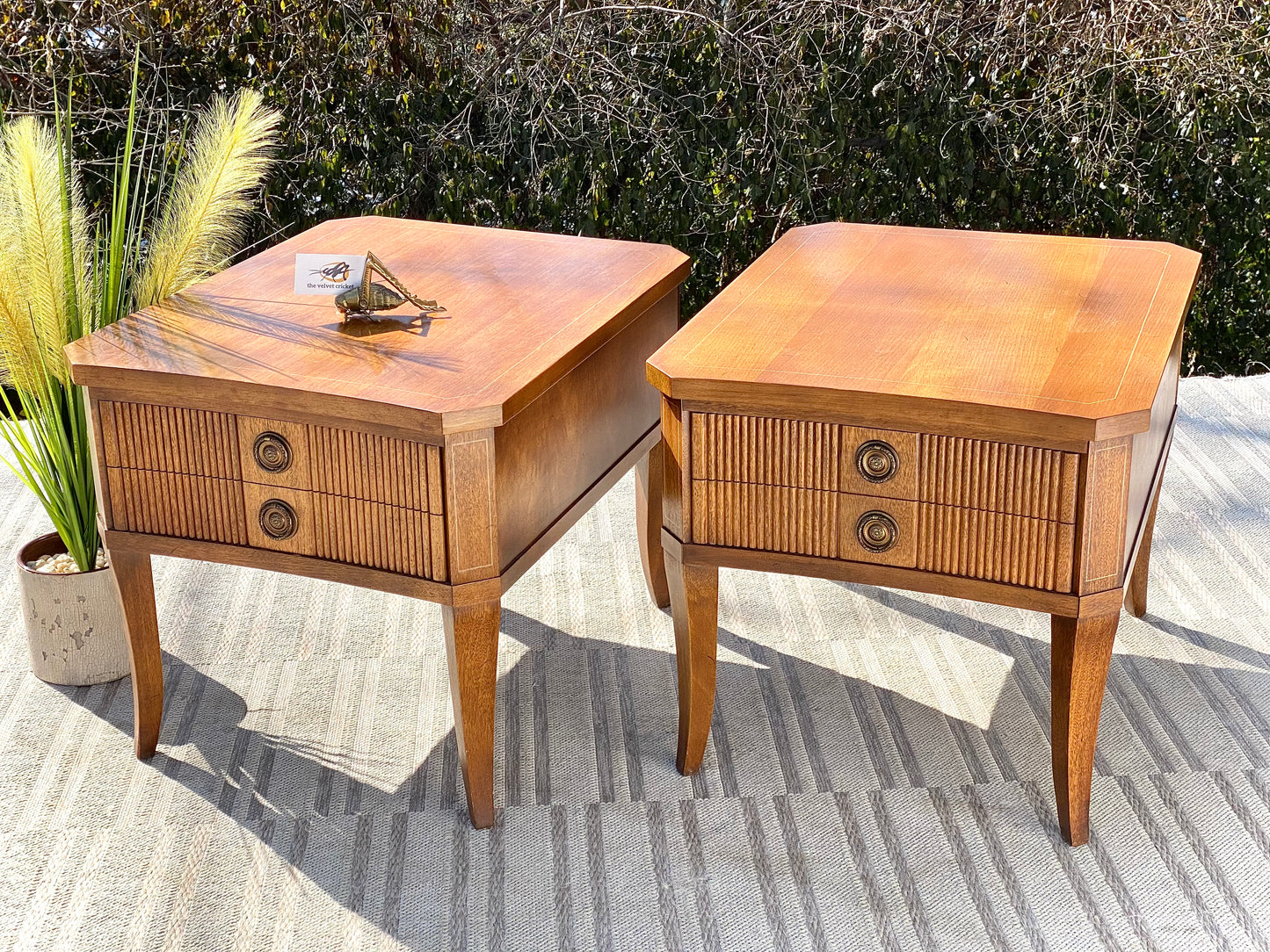 Vintage Mid Century Hammary Side End Tables