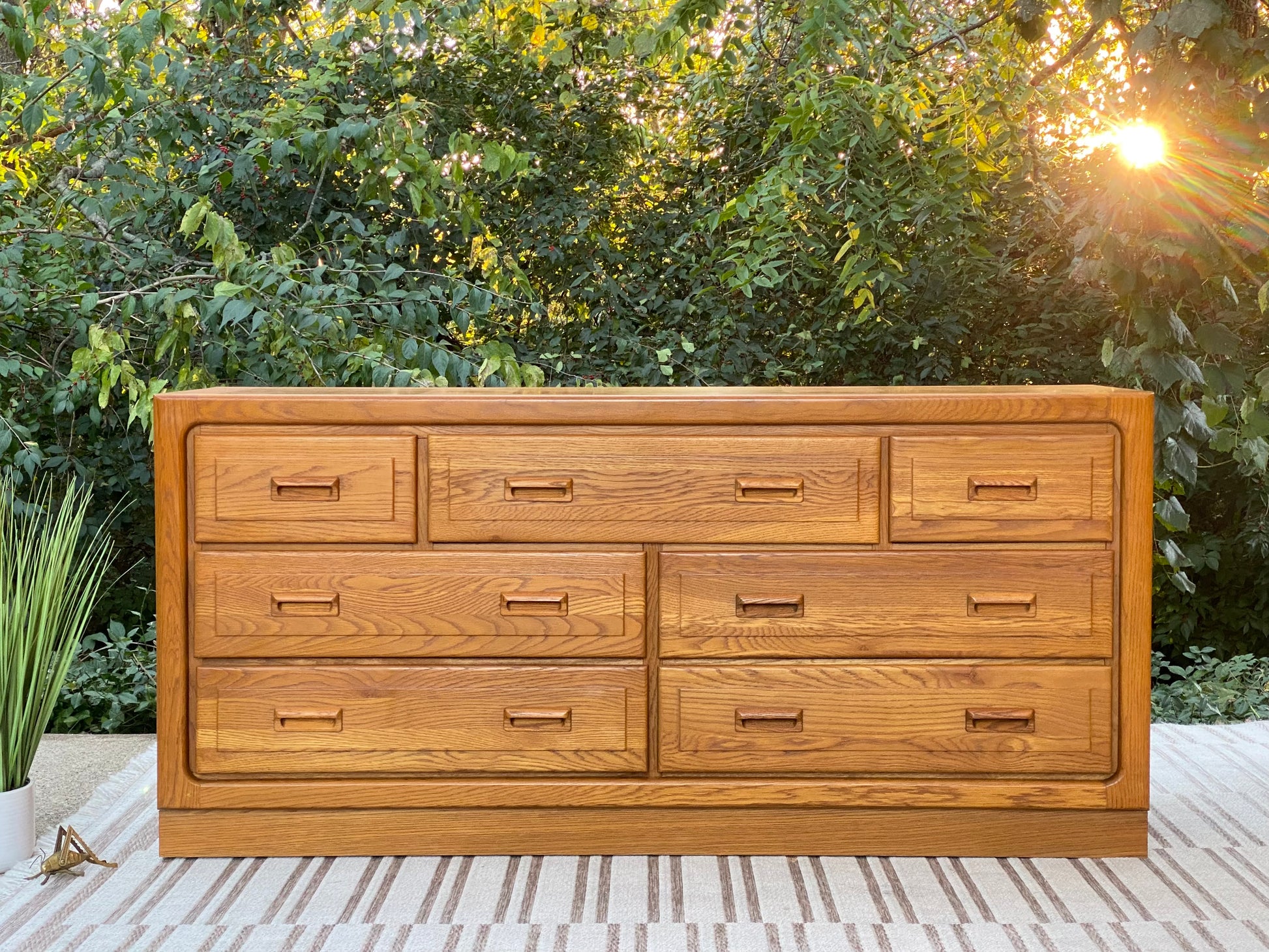 stanley furniture dresser vintage Mid Century Five Drawer by Home and Closet Vintage VINTAGE | Stanley 9-drawer Dresser