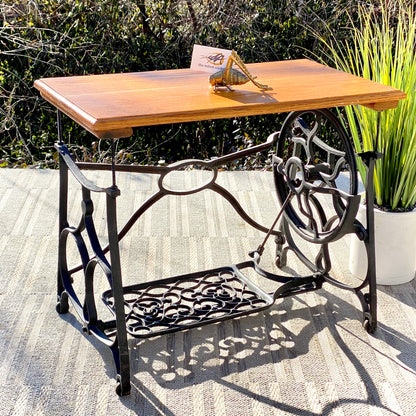 Vintage Sewing Machine Plant Stand Table