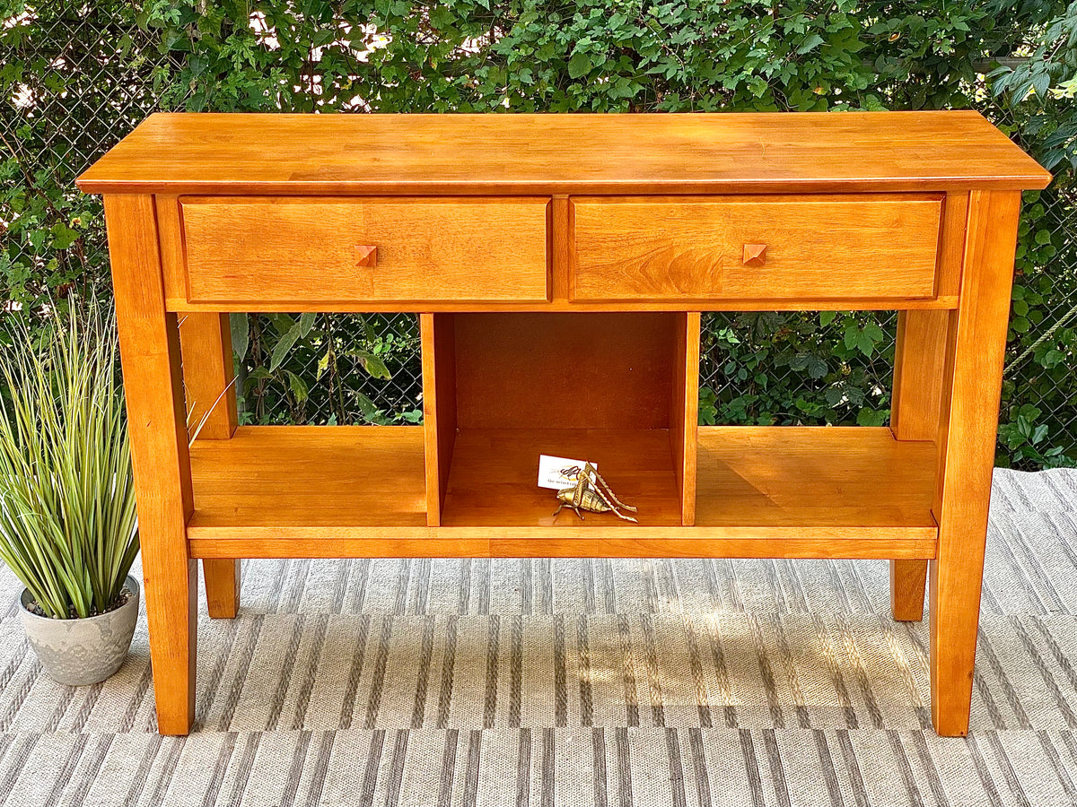 Nice Solid Wood Hallway Sofa Table Credenza