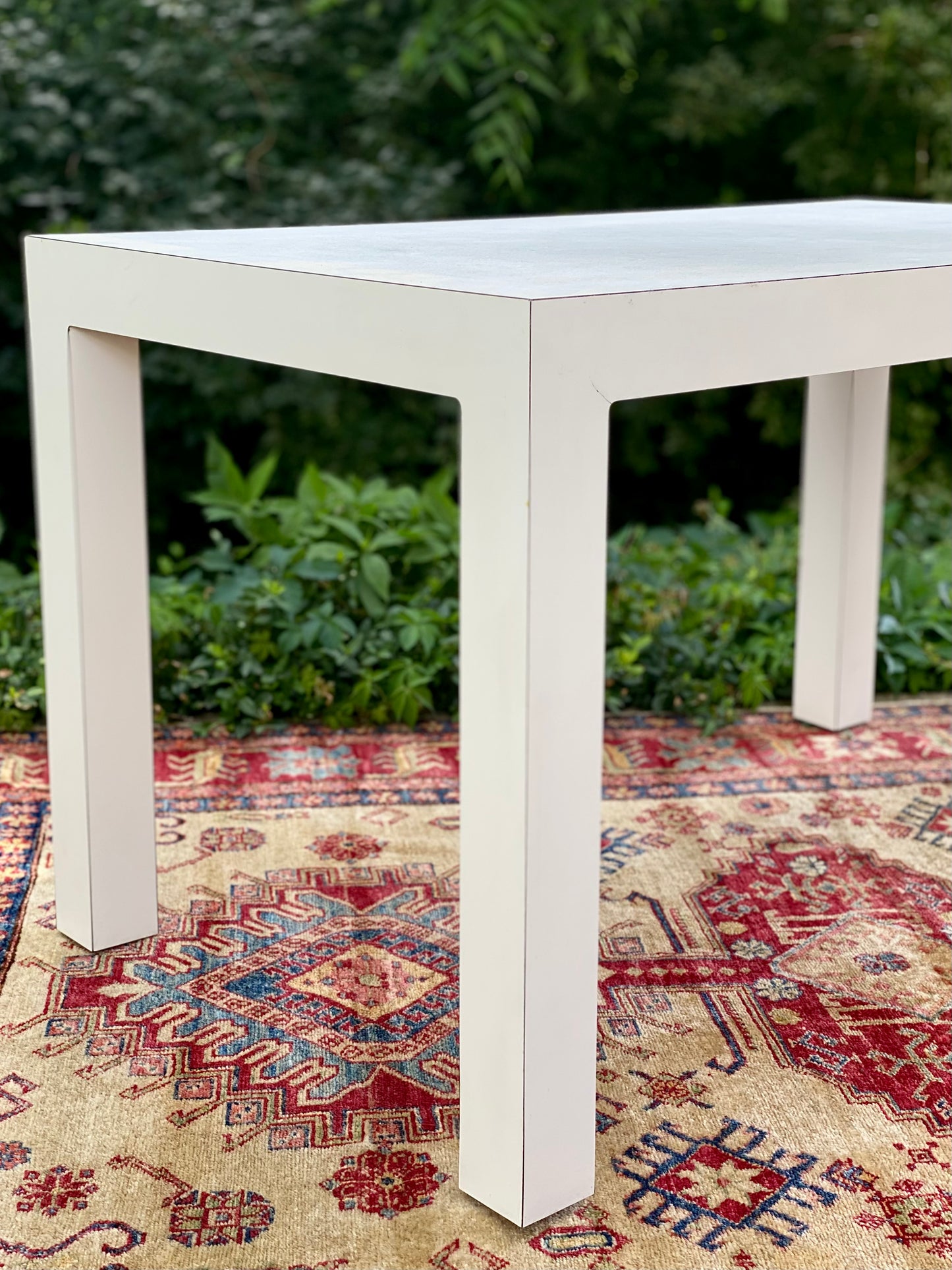 White Post Modern Table