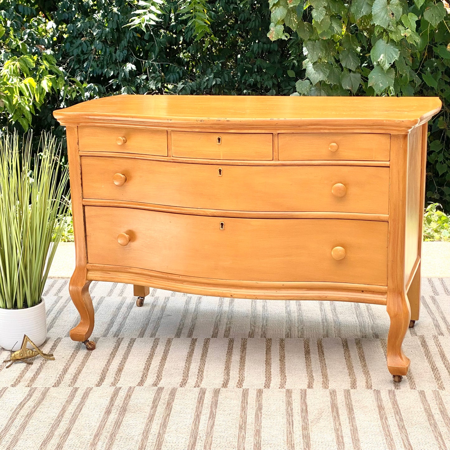 SOLD - Vintage Painted 3 Drawer Dresser