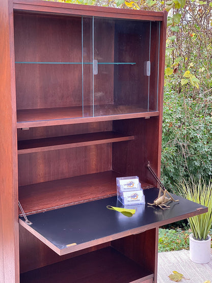 Vintage MCM Walnut Bookcase