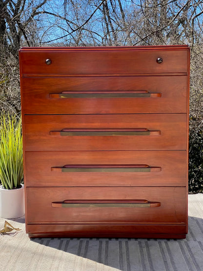 Vintage MCM Mid Century 5 Drawer Dresser