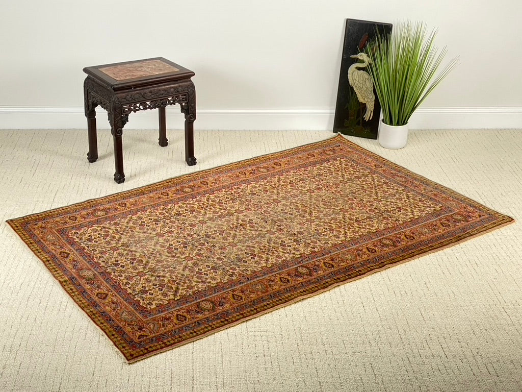 Nice Wool Turkish Area Rug 4'x6'