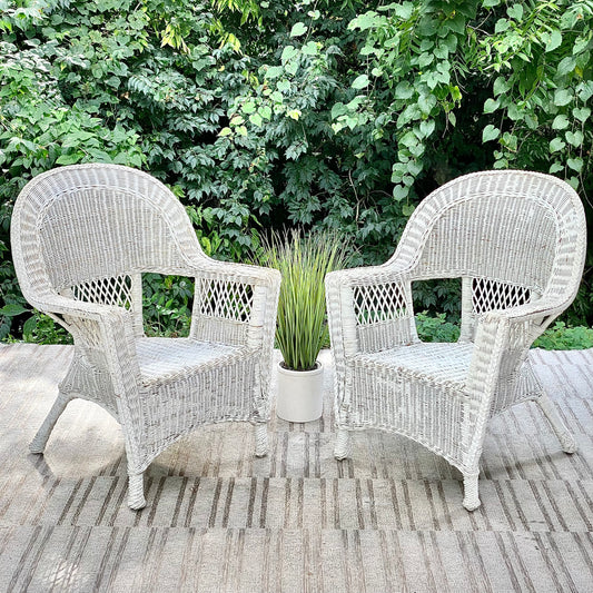Vintage Pair of Wicker Chairs