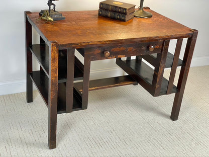Antique Arts & Crafts Mission Oak Desk