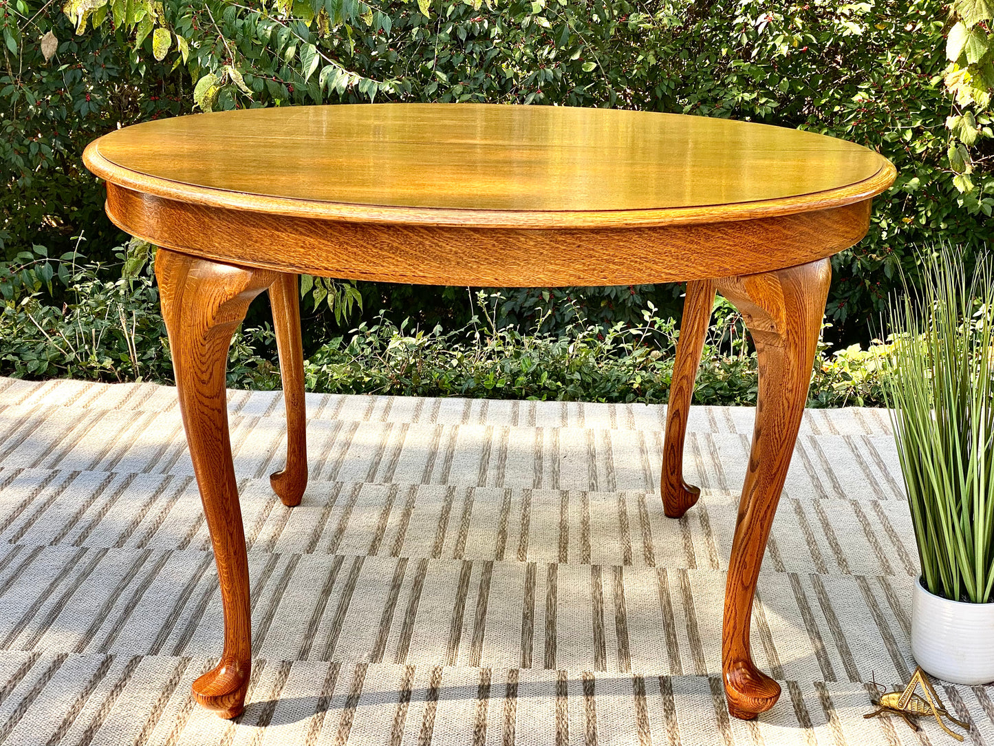 Vintage Round Oak Table