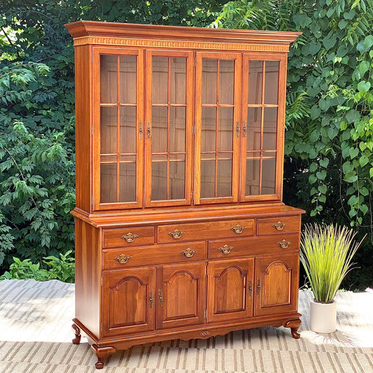 Ethan Allen Solid Cherry Hutch
